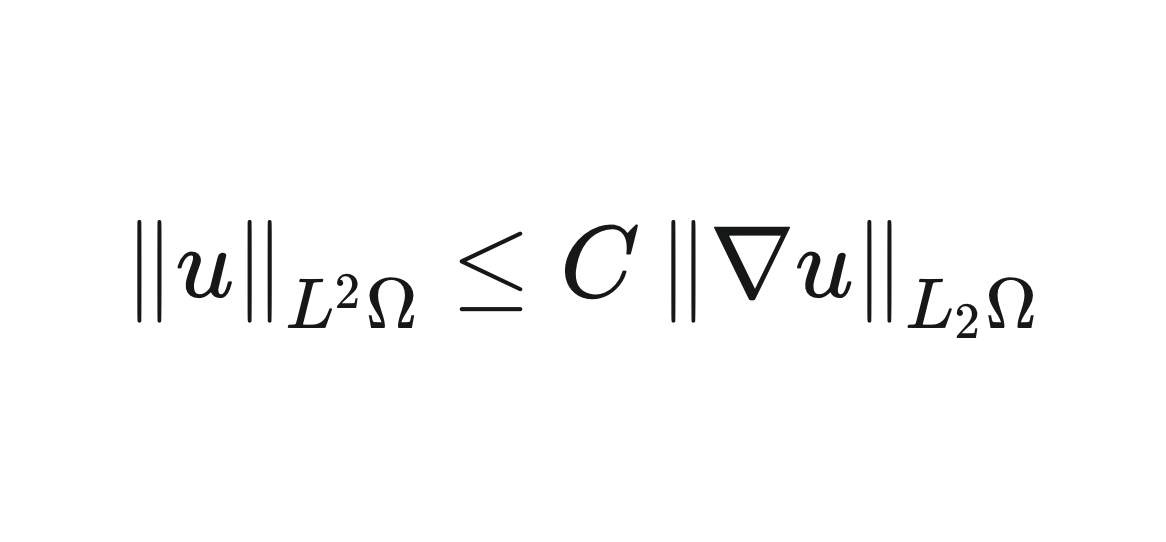 The Poincaré inequality.